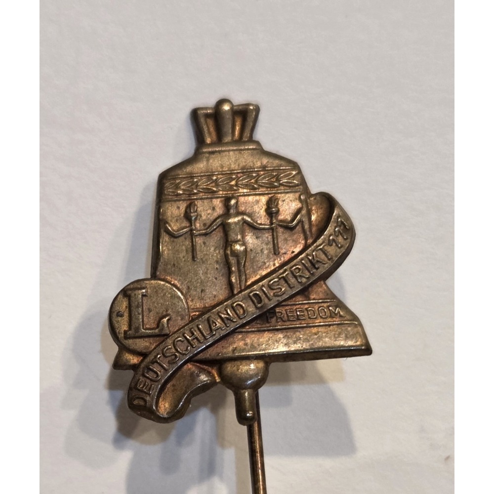 German International Lions Club Tinnie Style Stick Pin VINTAGE